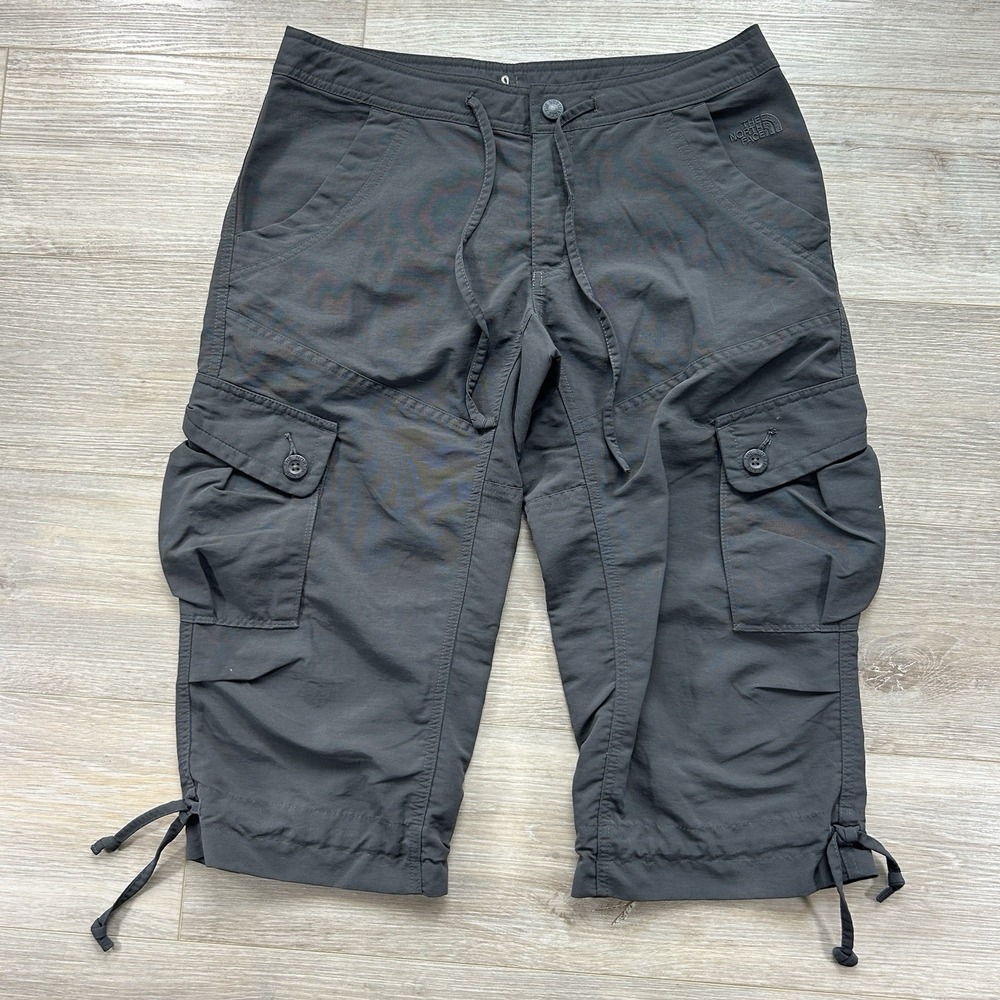 The North Face Size 8 Gray Paramount Propel Capri Pant Women Cargo Pockets Crop